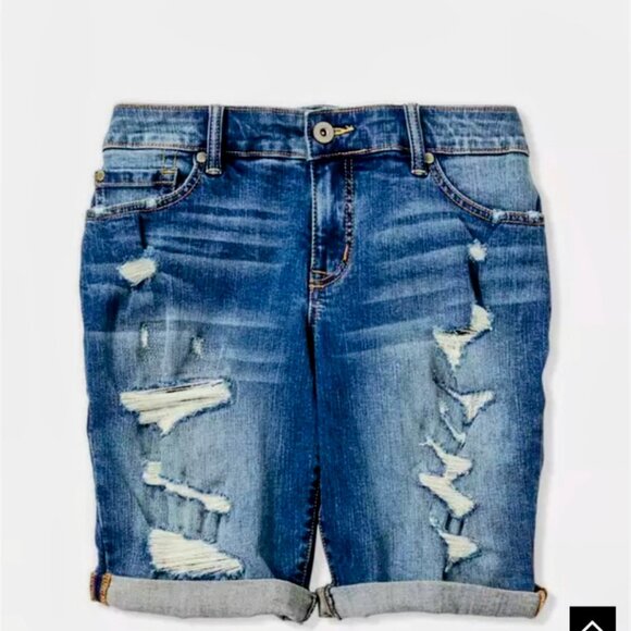 Bermuda Vintage Stretch Mid-Rise Short - Picture 1 of 5